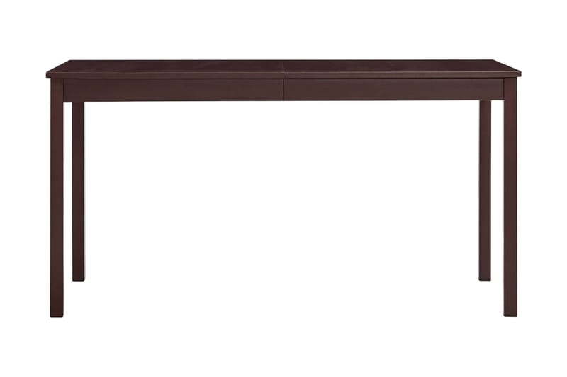 spisebord 140 x 70 x 73 cm fyrretræ mørkebrun - Spisebord og køkkenbord