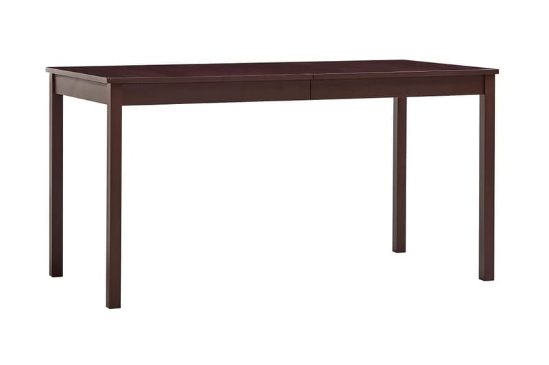 spisebord 140 x 70 x 73 cm fyrretræ mørkebrun - Spisebord og køkkenbord