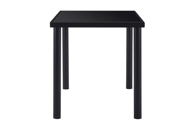 Spisebord 140 x 70 x 75 cm Hærdet Glas Sort - Sort - Møbler - Borde - Spisebord og køkkenbord