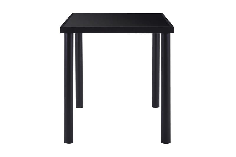Spisebord 140 x 70 x 75 cm Hærdet Glas Sort - Sort - Spisebord og køkkenbord