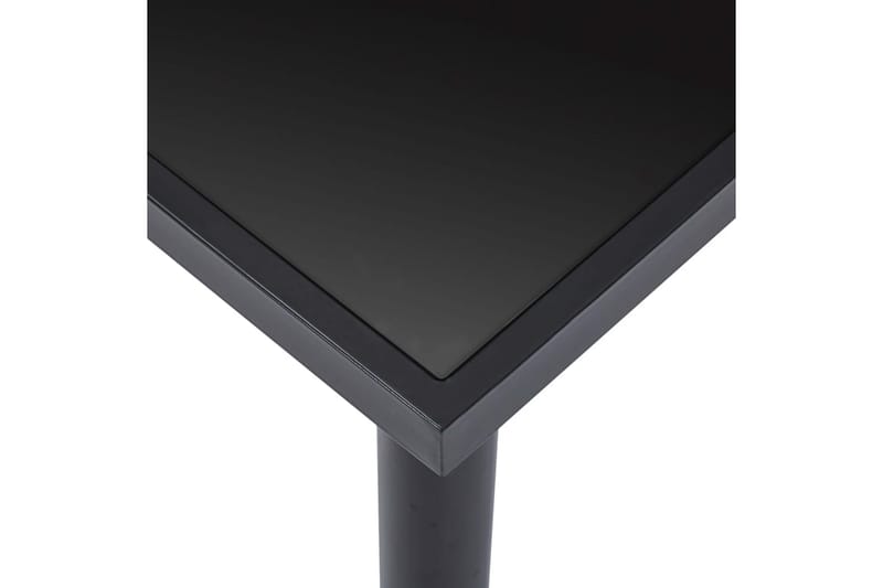 Spisebord 140 x 70 x 75 cm Hærdet Glas Sort - Sort - Møbler - Borde - Spisebord og køkkenbord