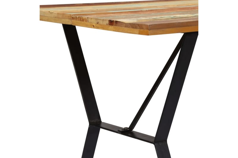 Spisebord 140 X 80 X 76 Cm Massivt Genanvendt Træ - Flerfarvet - Møbler - Borde - Spisebord og køkkenbord