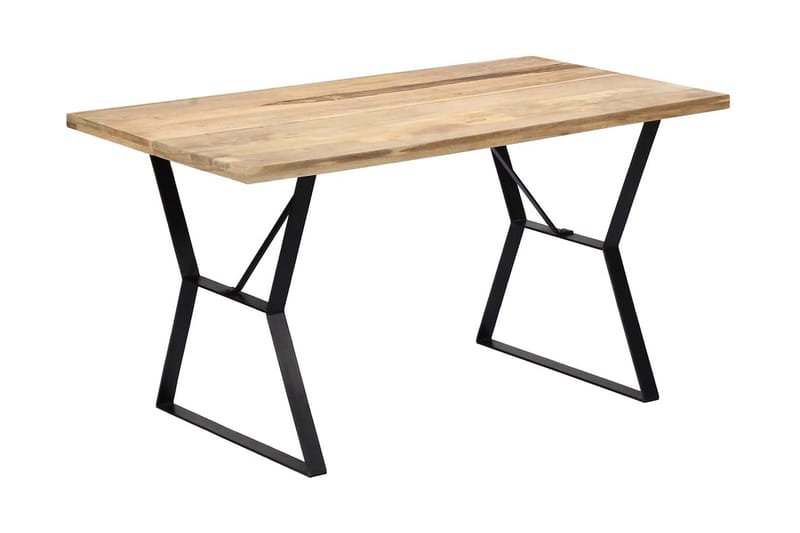 Spisebord 140 X 80 X 76 Cm Massivt Mangotræ - Brun - Møbler - Borde - Spisebord og køkkenbord