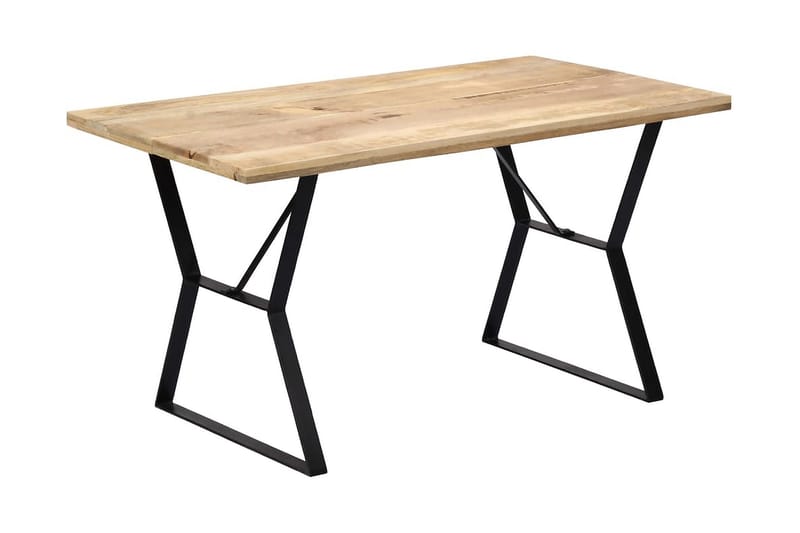 Spisebord 140 X 80 X 76 Cm Massivt Mangotræ - Brun - Møbler - Borde - Spisebord og køkkenbord