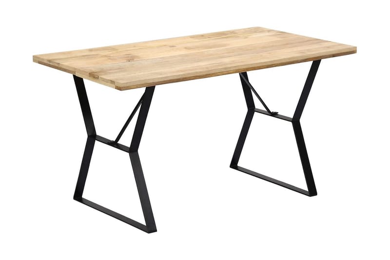 Spisebord 140 X 80 X 76 Cm Massivt Mangotræ - Brun - Spisebord og køkkenbord