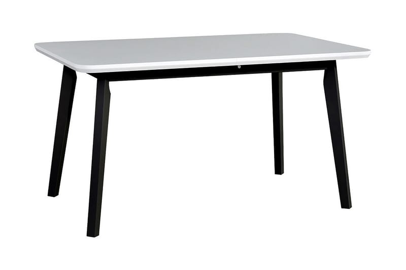 Spisebord 140cm - Hvid/Sort - Møbler - Borde - Spisebord og køkkenbord