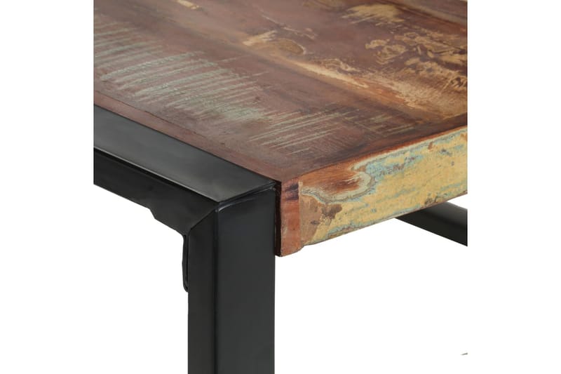 spisebord 140x140x75 cm massivt genanvendt træ - Flerfarvet - Spisebord og køkkenbord
