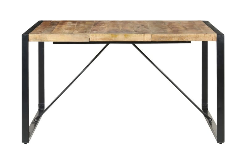 spisebord 140x140x75 cm ru mangotræ - Brun - Spisebord og køkkenbord