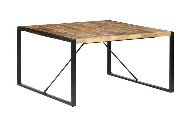 spisebord 140x140x75 cm ru mangotræ - Brun - Møbler - Borde - Spisebord og køkkenbord