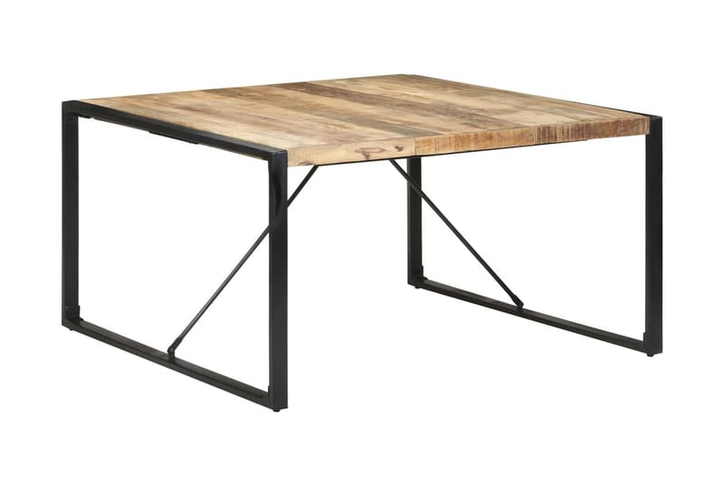 spisebord 140x140x75 cm ru mangotræ - Brun - Møbler - Borde - Spisebord og køkkenbord
