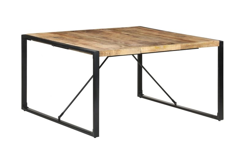 spisebord 140x140x75 cm ru mangotræ - Brun - Møbler - Borde - Spisebord og køkkenbord