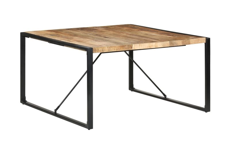 spisebord 140x140x75 cm ru mangotræ - Brun - Møbler - Borde - Spisebord og køkkenbord