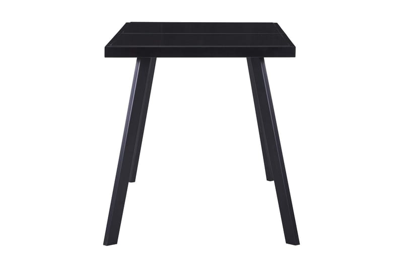 Spisebord 140x70x75 cm Hærdet Glas Sort - Sort - Møbler - Borde - Spisebord og køkkenbord