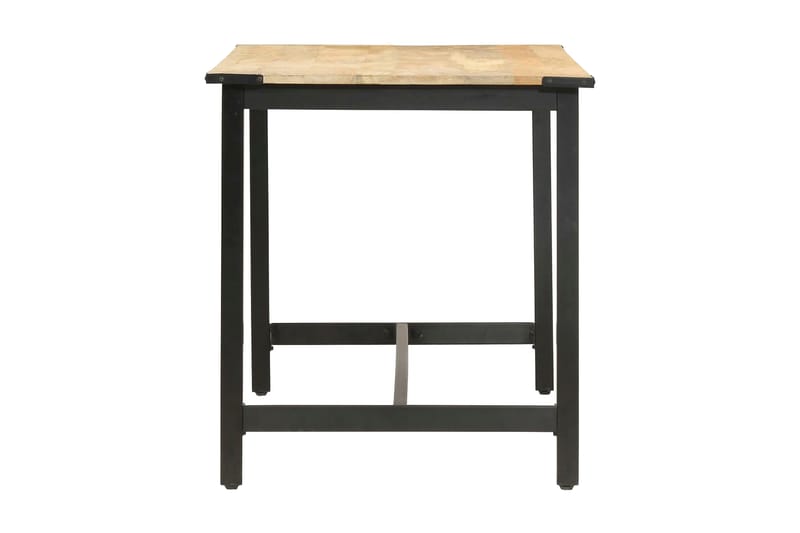spisebord 140x70x76 cm massivt ru mangotræ - Brun - Spisebord og køkkenbord