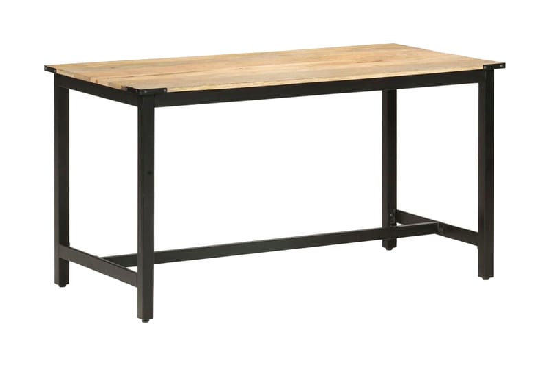spisebord 140x70x76 cm massivt ru mangotræ - Brun - Møbler - Borde - Spisebord og køkkenbord