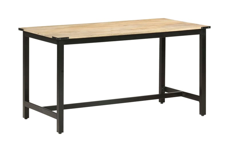 spisebord 140x70x76 cm massivt ru mangotræ - Brun - Møbler - Borde - Spisebord og køkkenbord