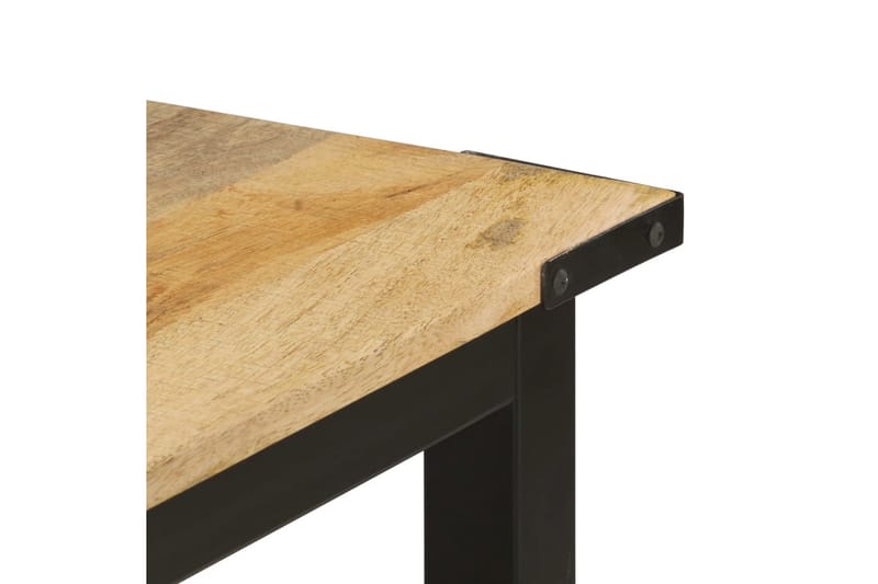 spisebord 140x70x76 cm massivt ru mangotræ - Brun - Møbler - Borde - Spisebord og køkkenbord