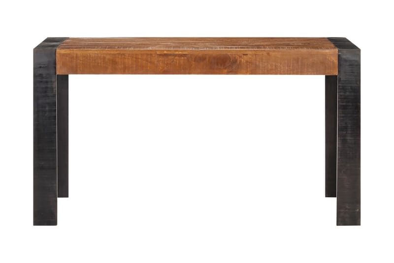 Spisebord 140x70x76 cm massivt ru mangotræ - Brun - Spisebord og køkkenbord
