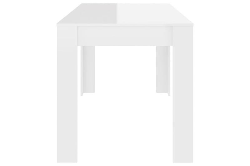 spisebord 140x74,5x76 cm spånplade hvid højglans - Hvid - Spisebord og køkkenbord