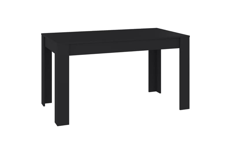 spisebord 140x74,5x76 cm spånplade sort - Sort - Spisebord og køkkenbord