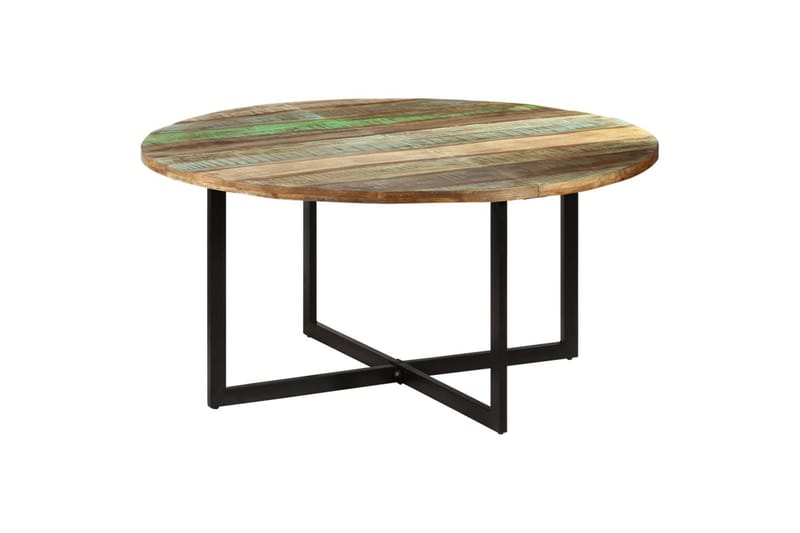 spisebord 150x75 cm massivt genbrugstræ - Brun - Møbler - Borde - Spisebord og køkkenbord