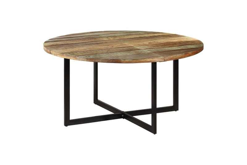 spisebord 150x75 cm massivt genbrugstræ - Brun - Spisebord og køkkenbord
