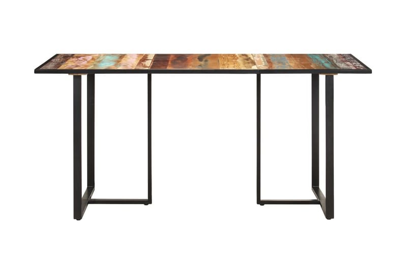 Spisebord 160 cm massivt Genbrugstræ - Brun - Møbler - Borde - Spisebord og køkkenbord