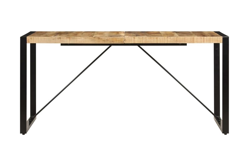 Spisebord 160 X 80 X 75 Cm Massivt Mangotræ - Brun - Spisebord og køkkenbord