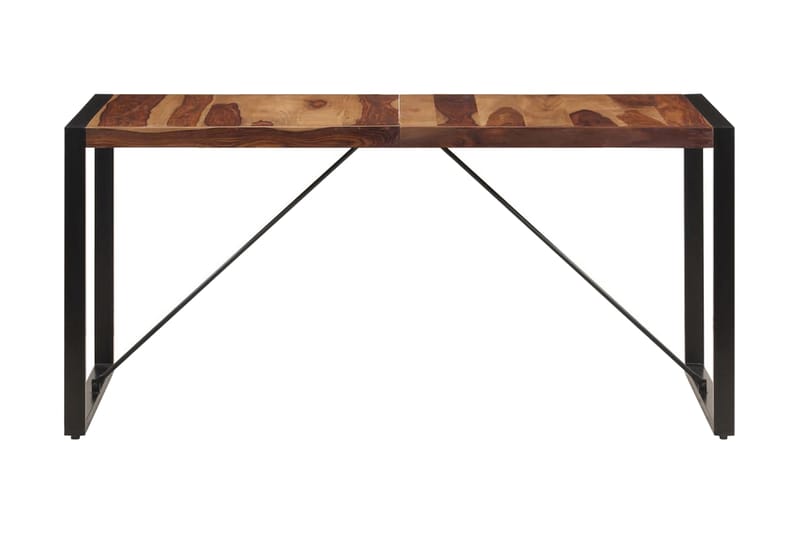 Spisebord 160 X 80 X 75 Cm Massivt Sheeshamtr�æ - Brun - Spisebord og køkkenbord