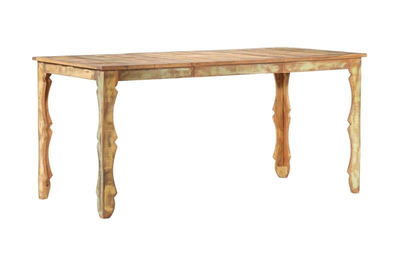 spisebord 160 x 80 x 76 cm massivt genbrugstræ - Brun - Spisebord og køkkenbord