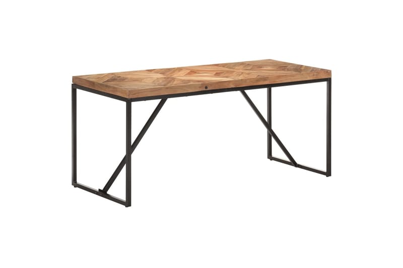 Spisebord 160x70x76 cm massivt akacietræ og mangotræ - Brun - Spisebord og køkkenbord