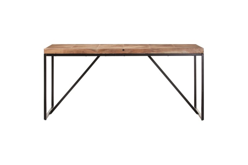 Spisebord 160x70x76 cm massivt akacietræ og mangotræ - Brun - Møbler - Borde - Spisebord og køkkenbord