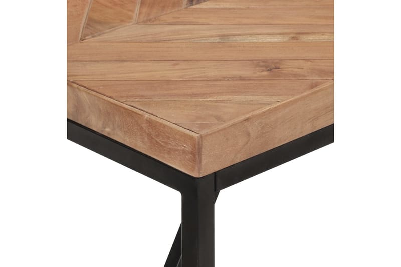 Spisebord 160x70x76 cm massivt akacietræ og mangotræ - Brun - Spisebord og køkkenbord