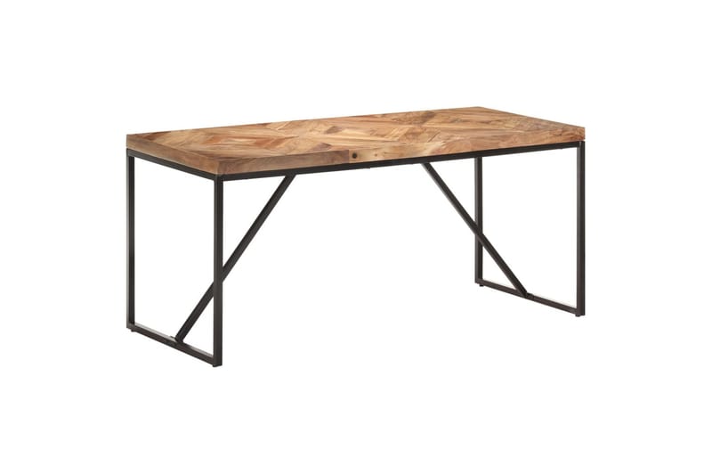 Spisebord 160x70x76 cm massivt akacietræ og mangotræ - Brun - Møbler - Borde - Spisebord og køkkenbord