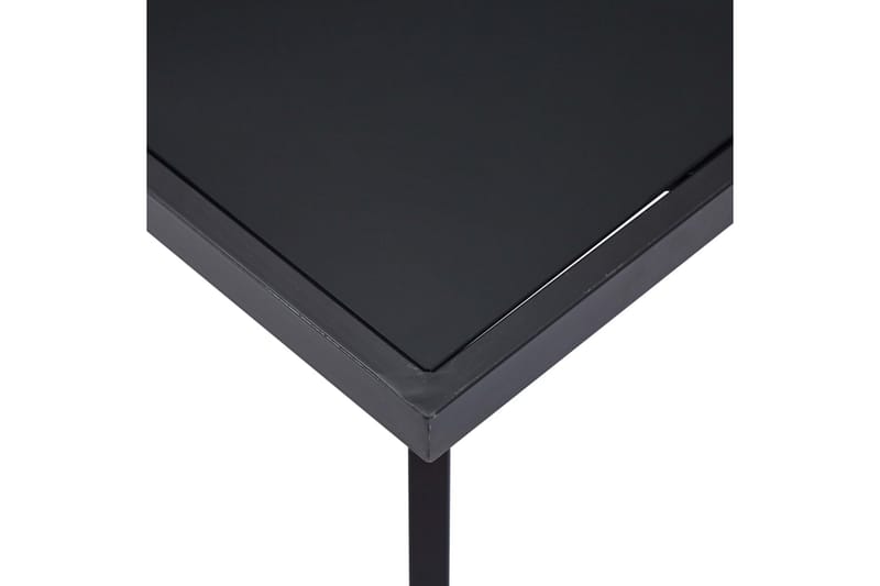 Spisebord 160x80x75 cm Hærdet Glas Sort - Sort - Møbler - Borde - Spisebord og køkkenbord
