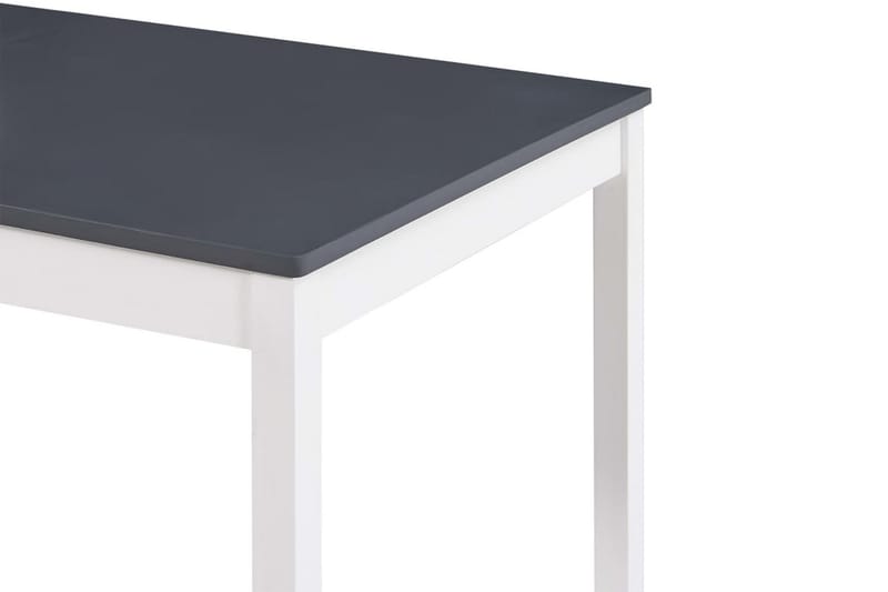 spisebord 180 x 90 x 73 cm fyrretræ hvid og grå - Møbler - Borde - Spisebord og køkkenbord