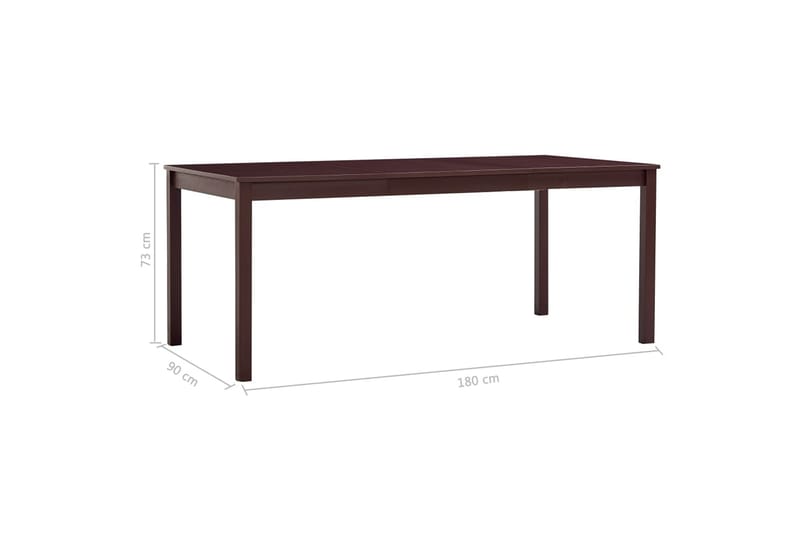spisebord 180 x 90 x 73 cm fyrretræ - Spisebord og køkkenbord