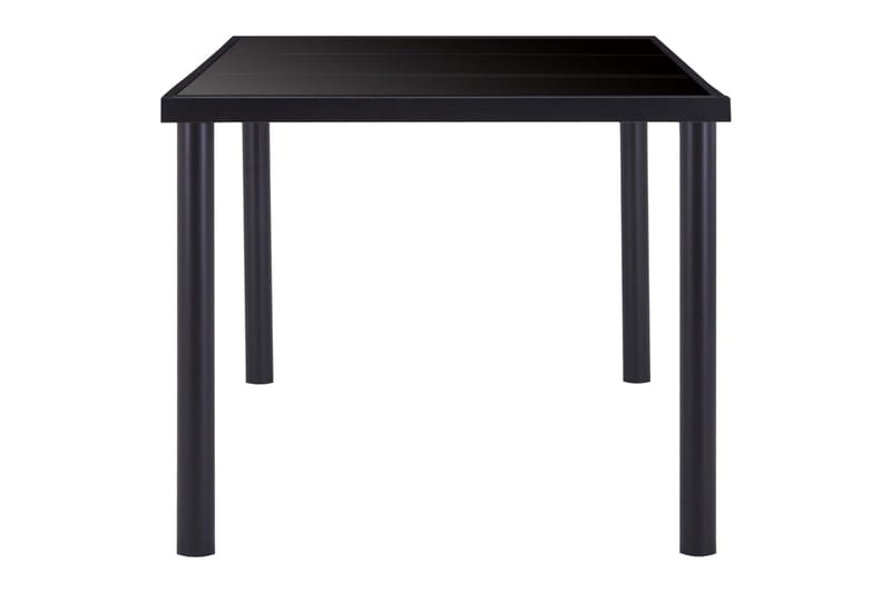Spisebord 180 x 90 x 75 cm Hærdet Glas Sort - Sort - Spisebord og køkkenbord