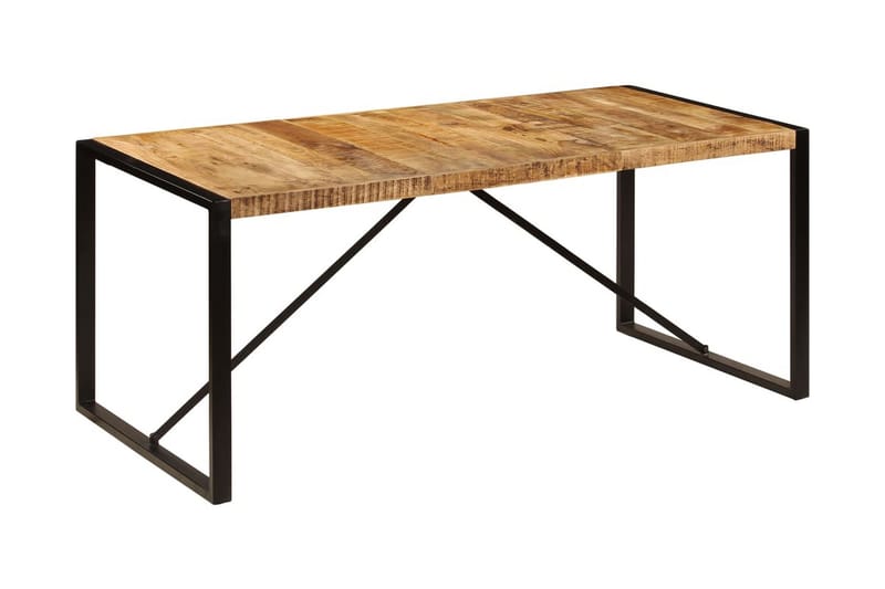 Spisebord 180 X 90 X 75 Cm Massivt Mangotræ - Brun - Spisebord og køkkenbord