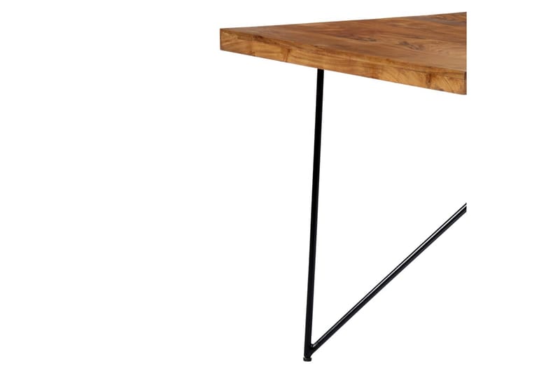 Spisebord 180 x 90 x 76 cm massivt akacietræ - Brun - Spisebord og køkkenbord