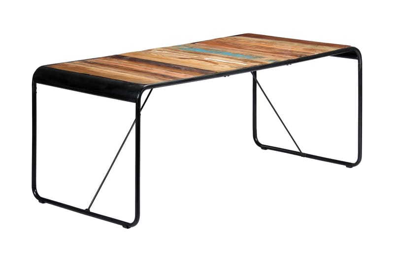 Spisebord 180 X 90 X 76 Cm Massivt Genanvendt Træ - Flerfarvet - Møbler - Borde - Spisebord og køkkenbord