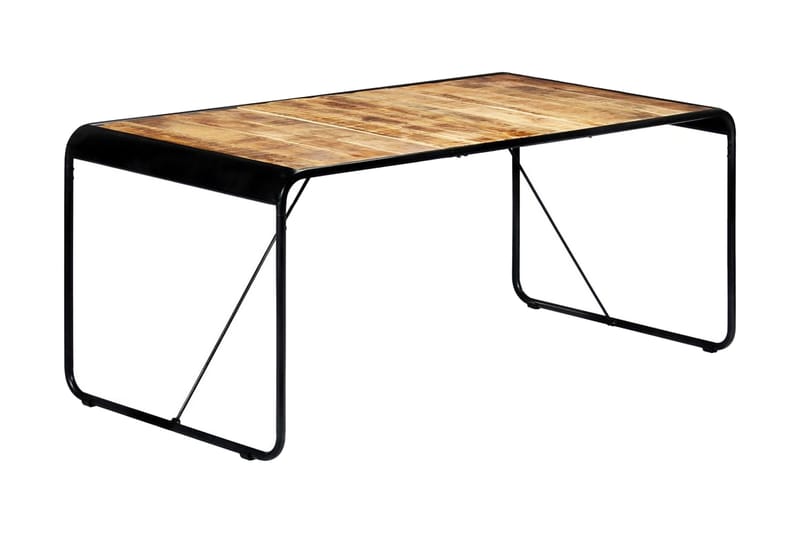 Spisebord 180 X 90 X 76 Cm Massivt Ru Mangotræ - Brun - Møbler - Borde - Spisebord og køkkenbord