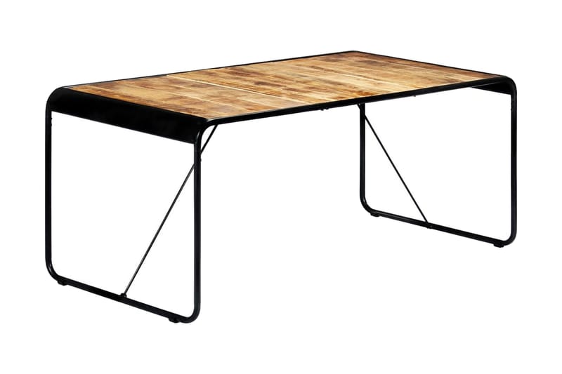 Spisebord 180 X 90 X 76 Cm Massivt Ru Mangotræ - Brun - Spisebord og køkkenbord