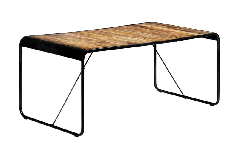Spisebord 180 X 90 X 76 Cm Massivt Ru Mangotræ - Brun - Spisebord og køkkenbord
