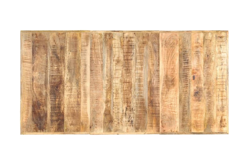 spisebord 180 x 90 x 76 cm massivt ru mangotræ - Brun - Møbler - Borde - Spisebord og køkkenbord