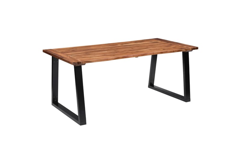 spisebord 180x90 cm massivt akacietræ - Brun - Spisebord og køkkenbord