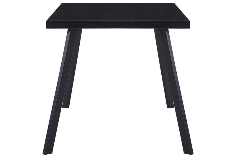 Spisebord 180x90x75 cm Hærdet Glas Sort - Sort - Spisebord og køkkenbord