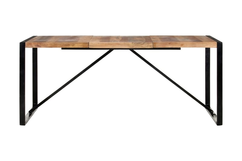 spisebord 180x90x75 cm massivt træ med sheeshamfinish - Brun - Møbler - Borde - Spisebord og køkkenbord