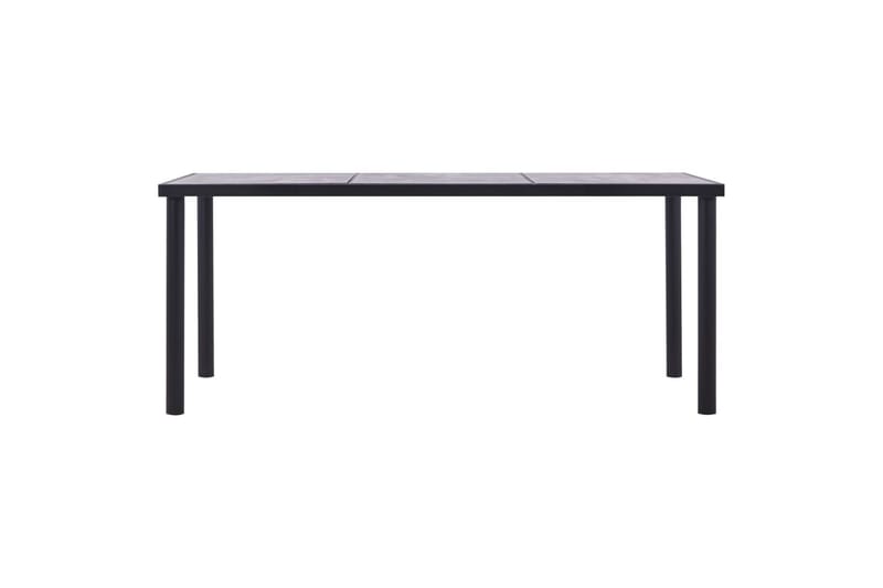 Spisebord 180x90x75 cm Mdf Sort Og Betongrå - Sort - Møbler - Borde - Spisebord og køkkenbord