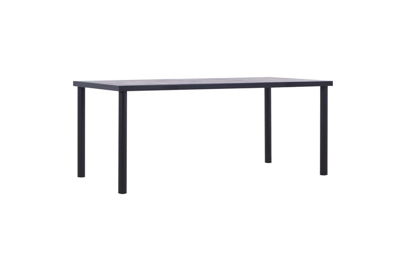 Spisebord 180x90x75 cm Mdf Sort Og Betongrå - Sort - Møbler - Borde - Spisebord og køkkenbord
